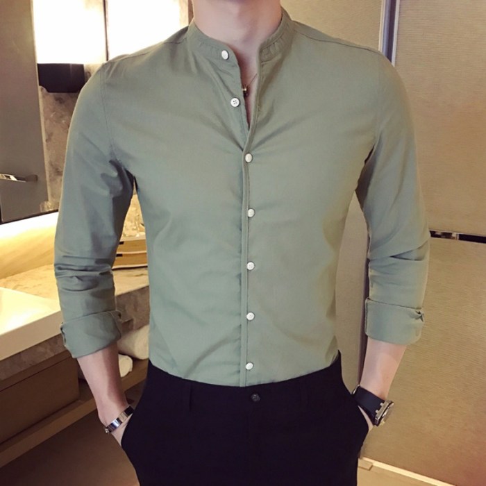 Men's dress shirts with expandable collar