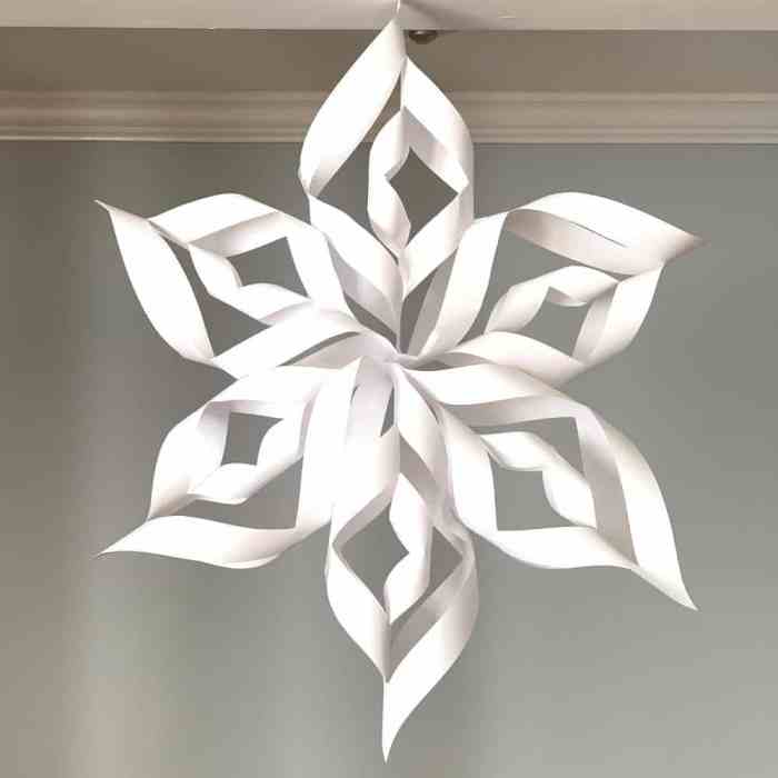 How to make a 3d paper snowflake decoration