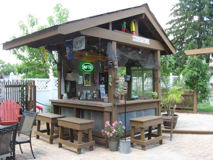 How to make a tiki bar for decoration