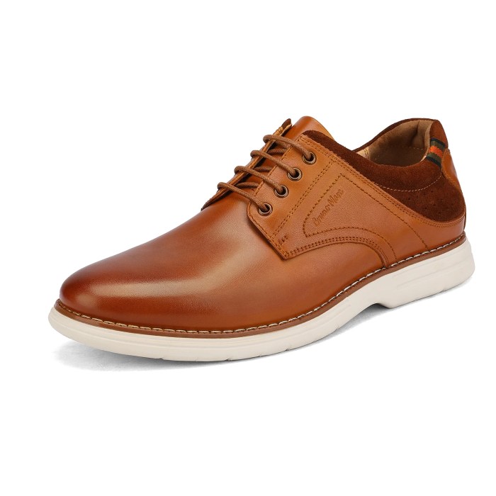 Mens casual brown dress shoes