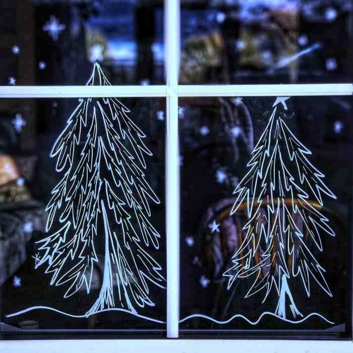 How to decorate the windows for christmas