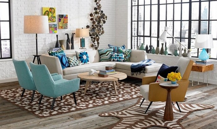 How to do retro living room decor