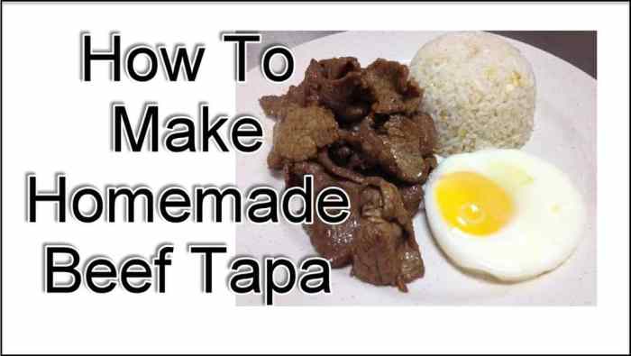 How to cook tapa filipino style