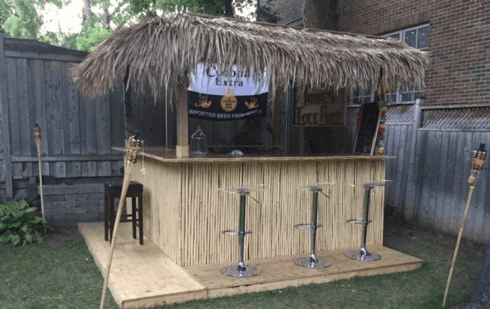 How to make a tiki bar for decoration