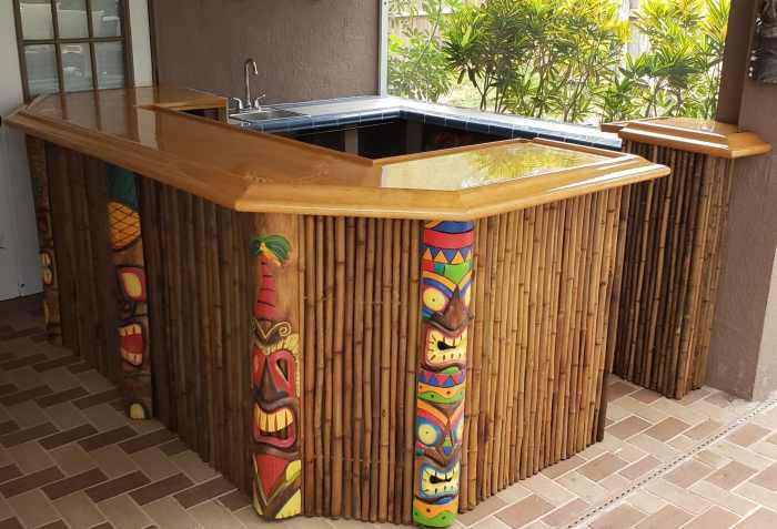 How to make a tiki bar for decoration