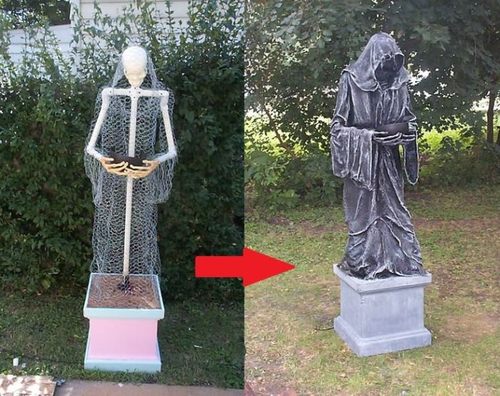 How to make a grim reaper halloween decoration