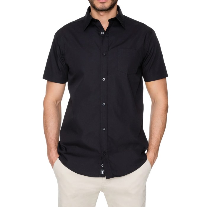 Men's cotton short sleeve dress shirts