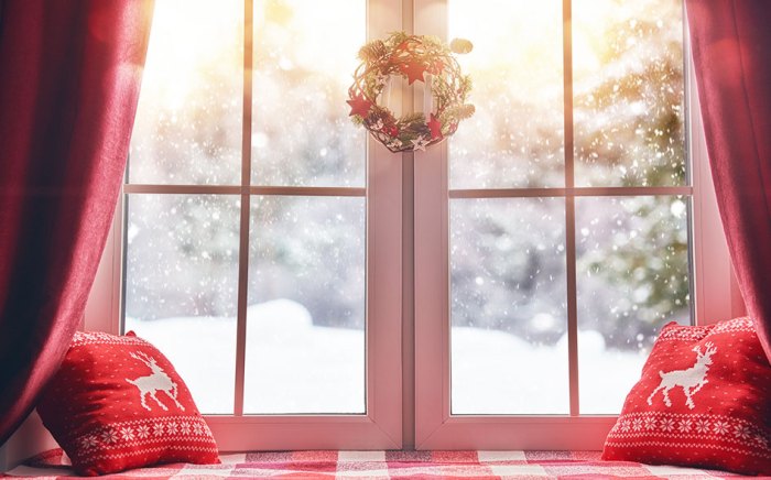 How to decorate the windows for christmas