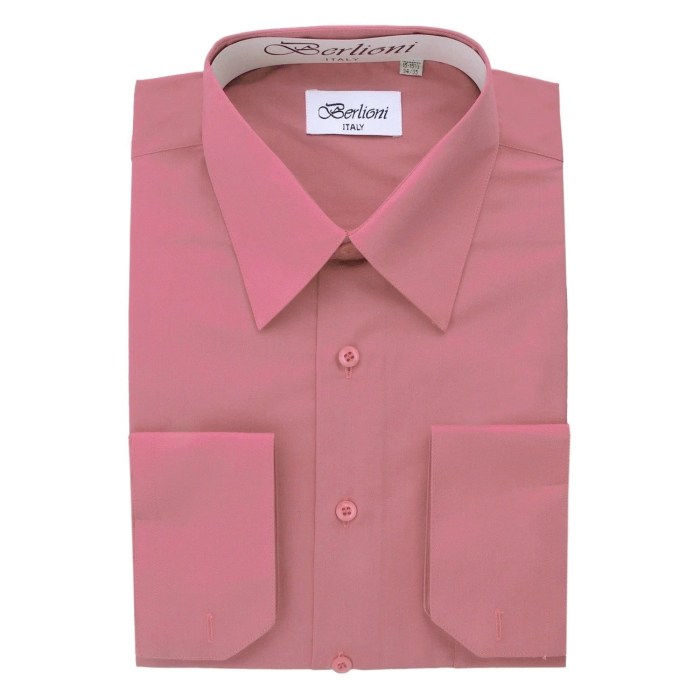 Rose dress shirt for men