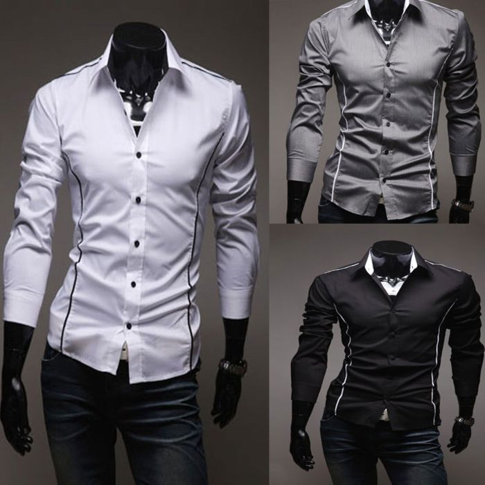 Designer men's dress shirts