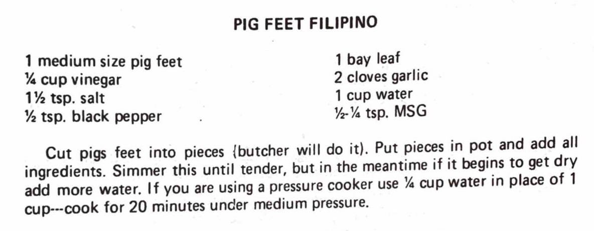 How to cook cow feet filipino style